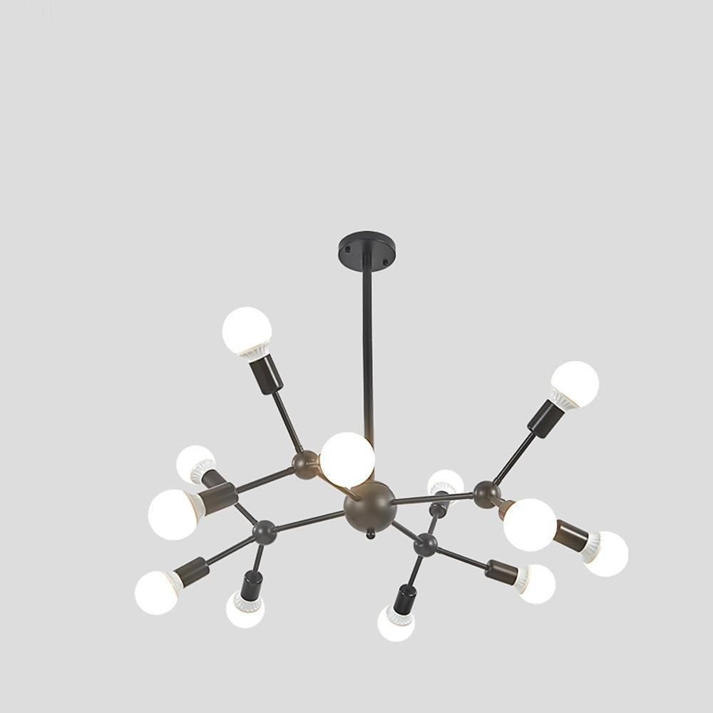 Nordic Sputnik Bubble Chandelier - Brass Design with 12 Bulbs