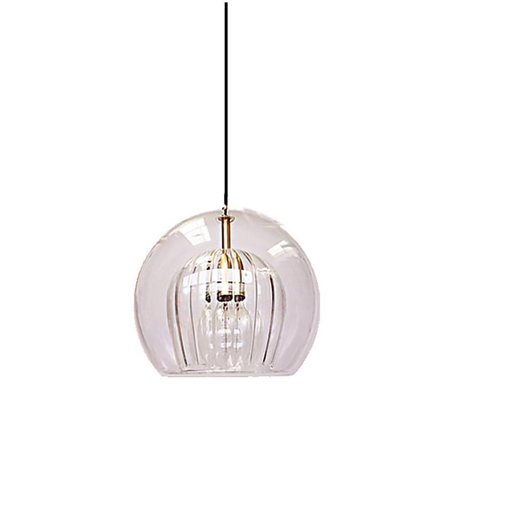 Glass Globe Mini Pendant — Copper, LED E27, 51" Adjustable Cord, 3000K / 6000K