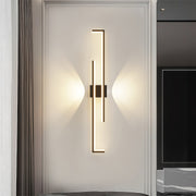 Minimalist Long Bar Wall Sconce — Iron and Acrylic, LED, 3-Step Dimming, Black or Gold, 23.6"–47.2"
