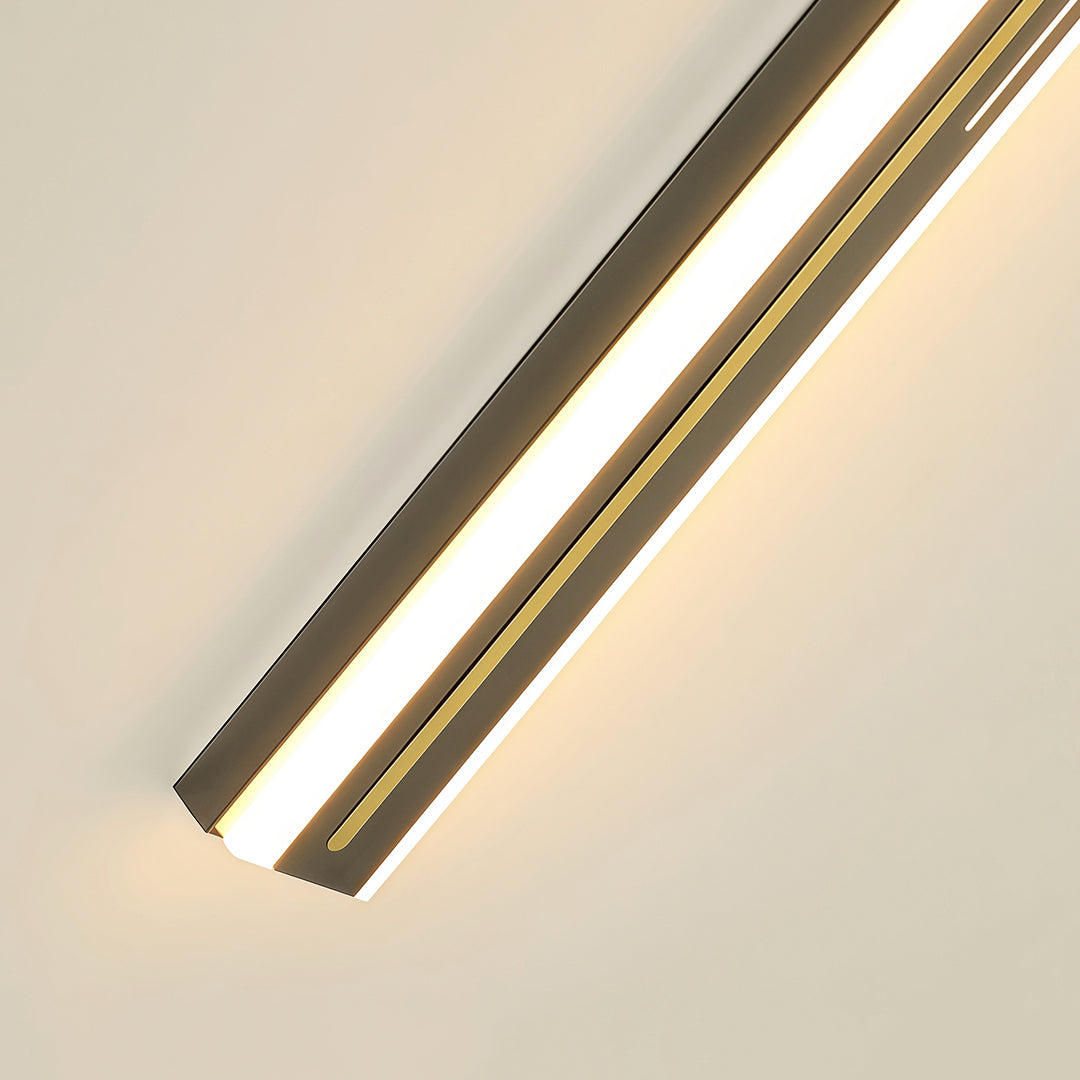 Modern Linear Outdoor Wall Sconce — Black Iron, Acrylic, LED, 3-Step Dimming, IP65, 16W–48W, 5 Sizes