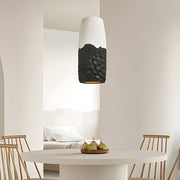 Wabi-Sabi Hand-Sculpted Pendant Light — HDPE, E27, 7.9" Diameter, Hardwired