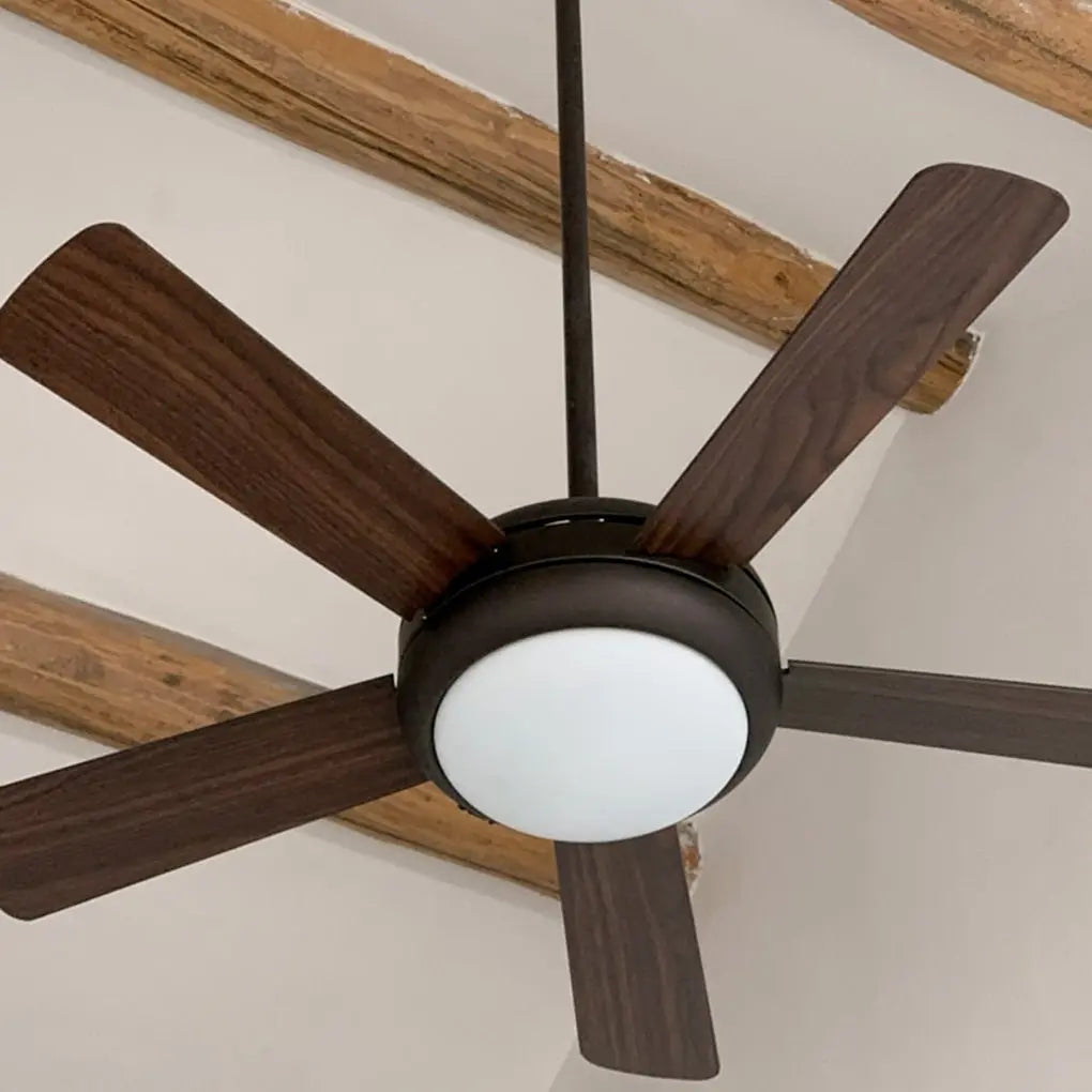Retro Wood Ceiling Fan with 3 Hanging Blades, Mute Operation, Energy Saving, and Integrated Lights Luxe