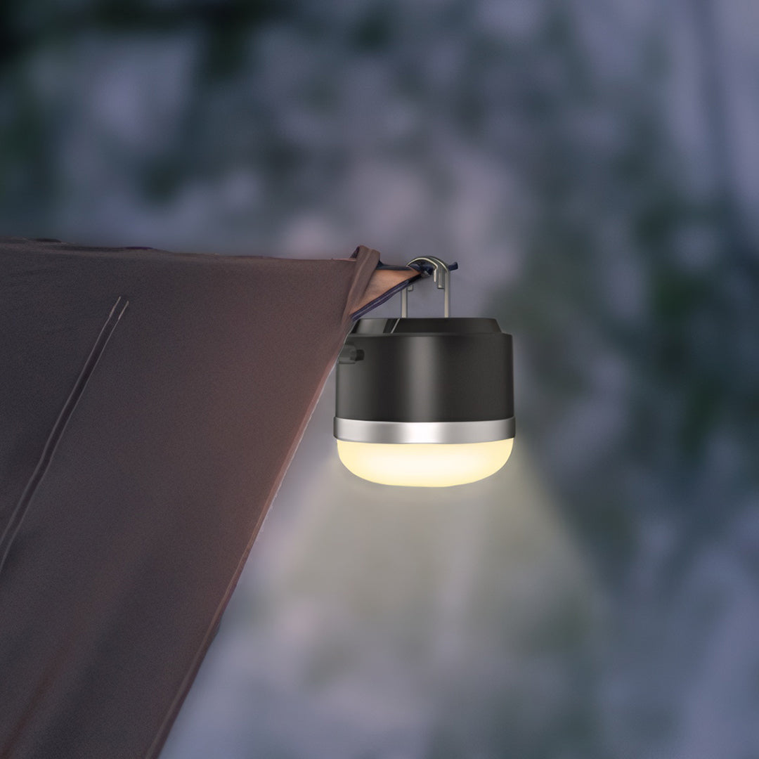 Rechargeable Camping Lantern — ABS/Aluminum, LED, 4 Lighting Modes, 7200mAh, IP65 Weatherproof, 600 Lumens