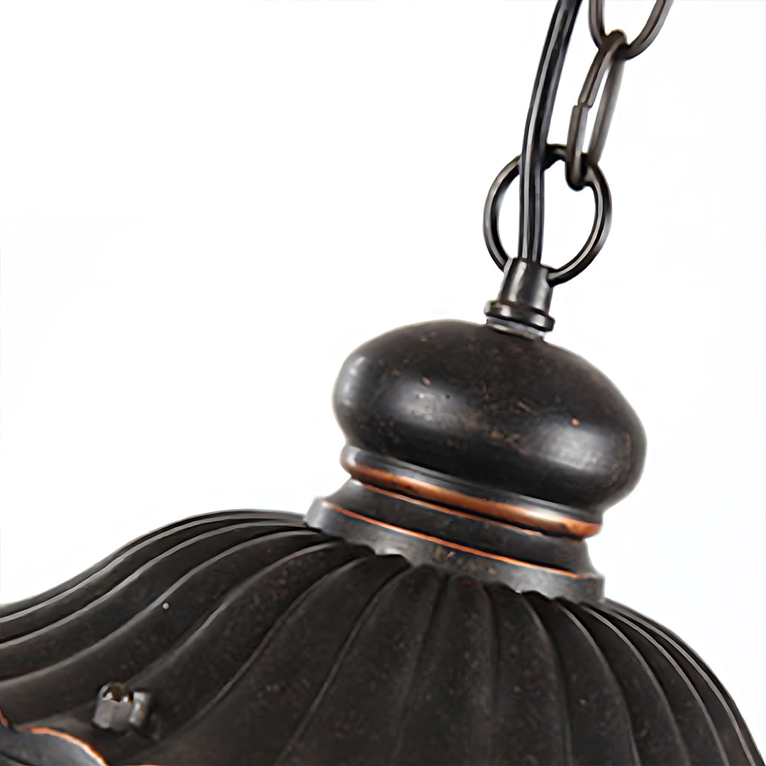 Mid-Century Cone Outdoor Pendant Light — Black Aluminum, Scratch-Resistant Glass, IP54, E27 LED, 7W
