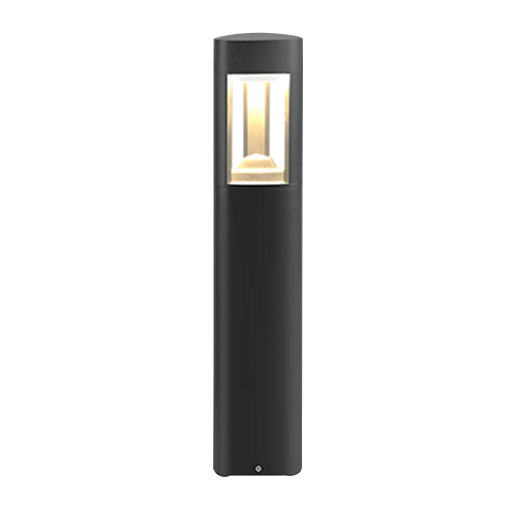 heart design triple side emitting solar led garden bollard lights weatherproof