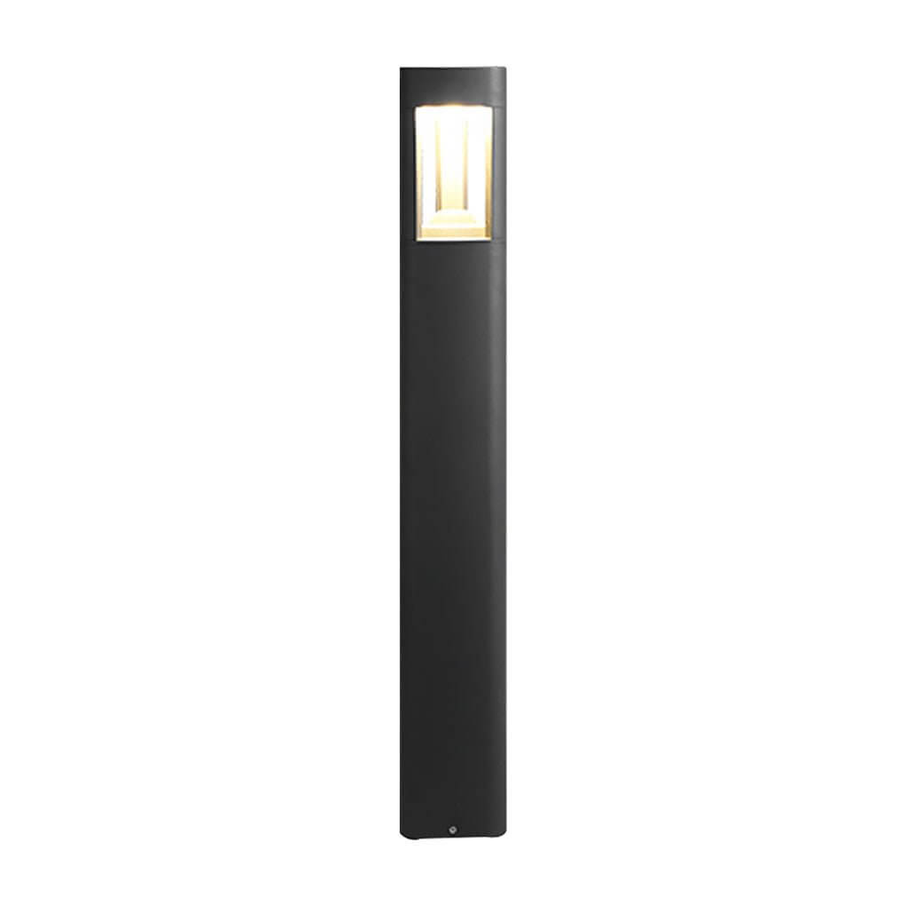 heart design triple side emitting solar led garden bollard lights weatherproof