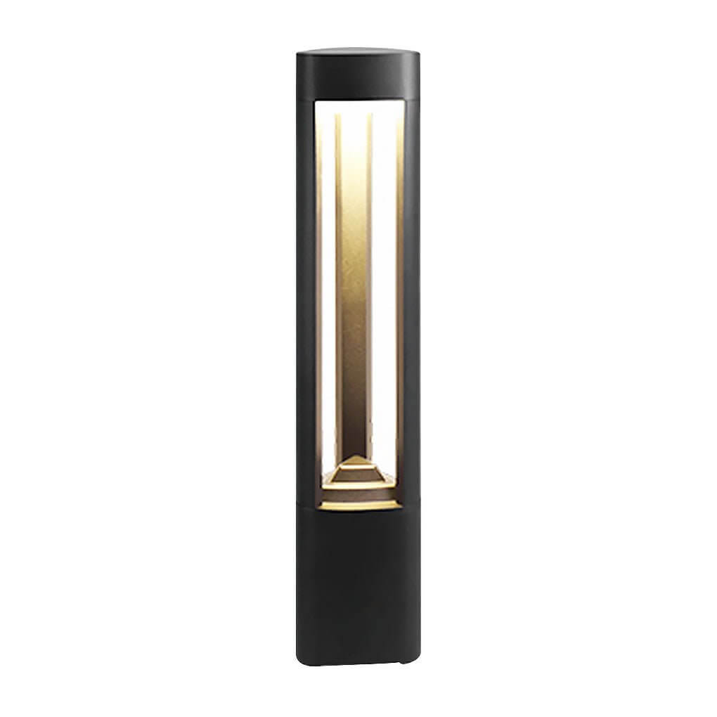 heart design triple side emitting solar led garden bollard lights weatherproof