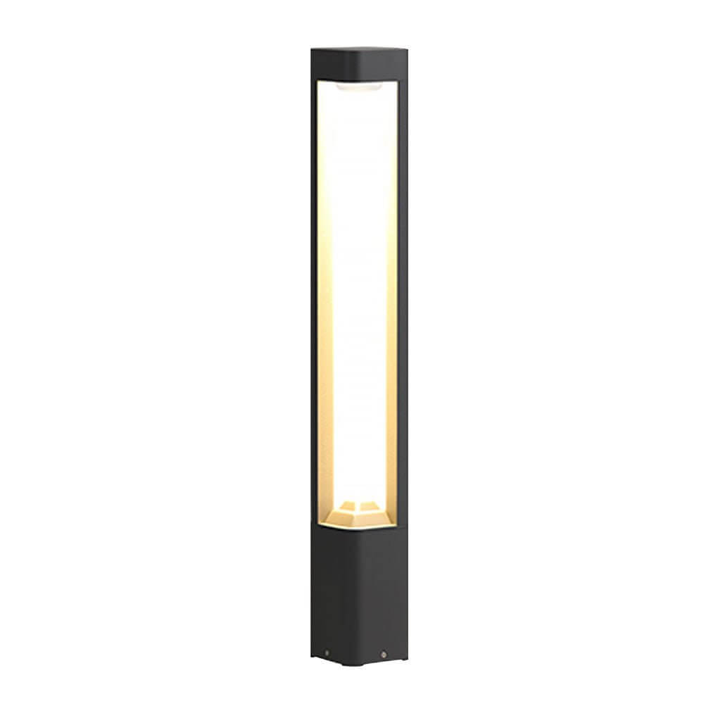 heart design triple side emitting solar led garden bollard lights weatherproof