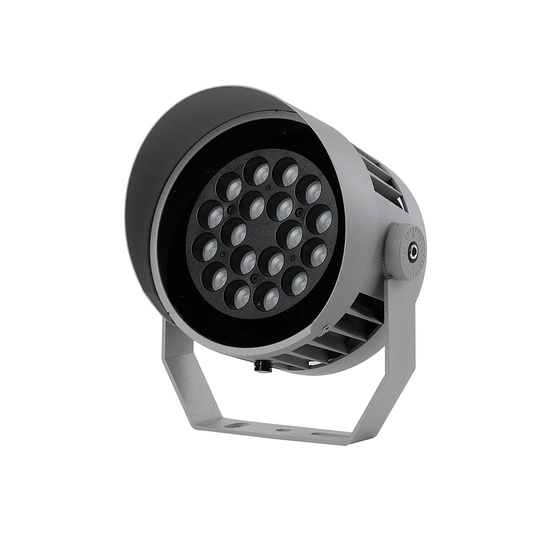 Outdoor LED Landscape Spotlight — Die-Cast Aluminum, DC24V, 18W / 24W / 36W, 3000K, IP65 Weatherproof