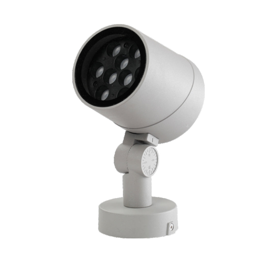 Round Outdoor LED Landscape Spotlight — Die-Cast Aluminum, IP65, DC24V, 3000K, 6W / 12W / 18W / 24W