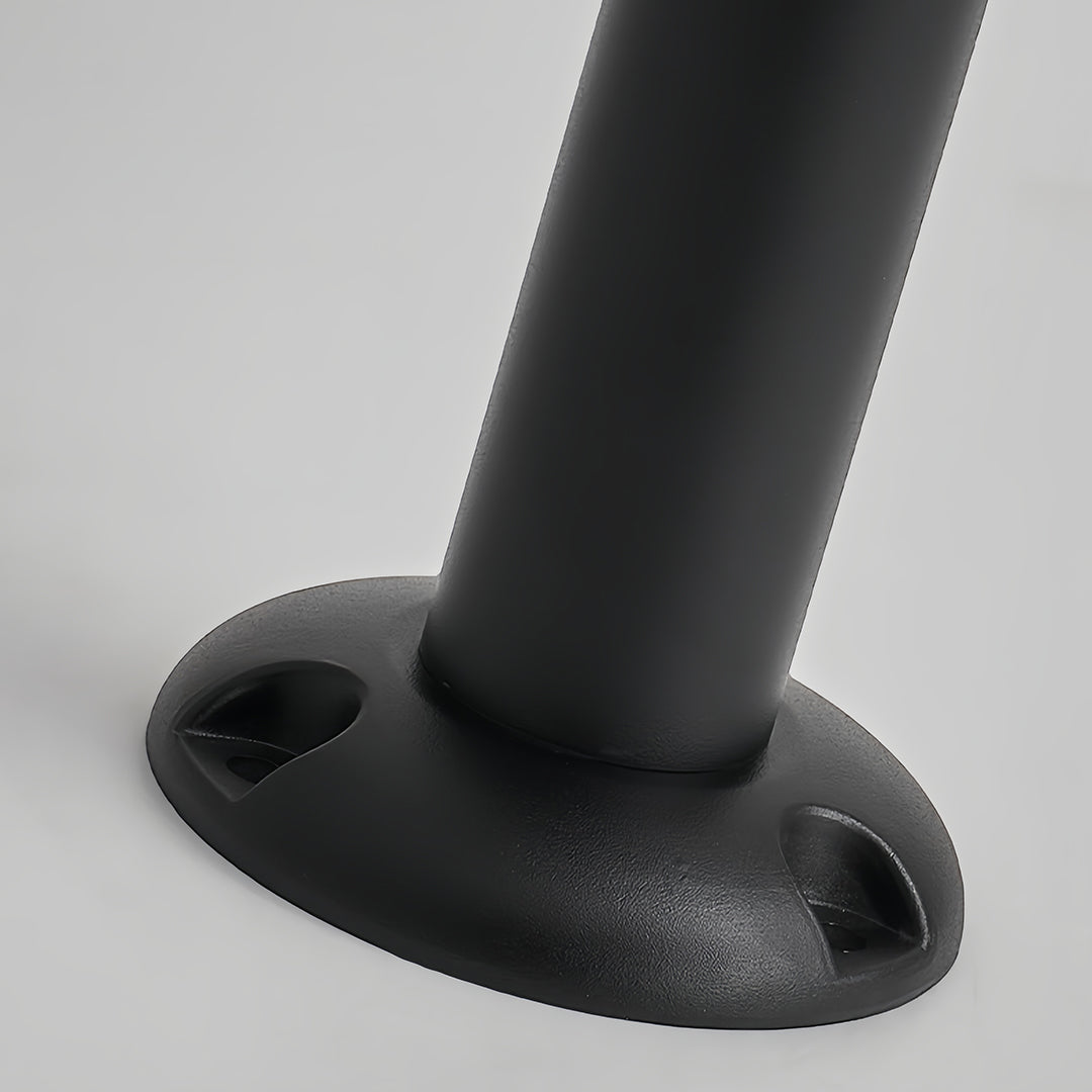 Industrial Umbrella Path Light — Black Die-Cast Aluminum, 12W LED, IP65 Weatherproof, Hardwired