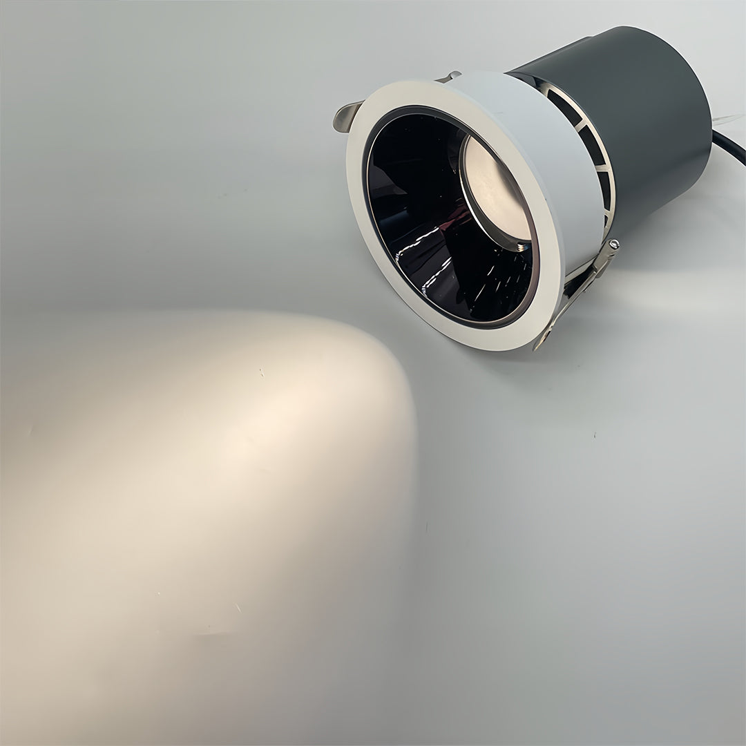 Deep Anti-Glare LED Recessed Spotlight — Aluminum & Acrylic, 9W–18W, 55mm / 75mm / 95mm, 3000K / 4000K / 6000K