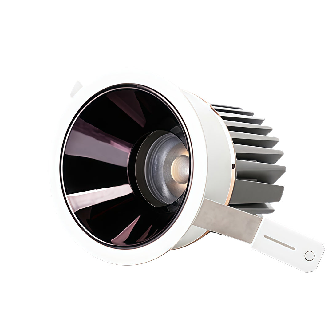 Full-Spectrum LED Recessed Can Light — Aluminum, Anti-Glare, 7–15W, 3000K, 36° Spotlight or 60° Downlight