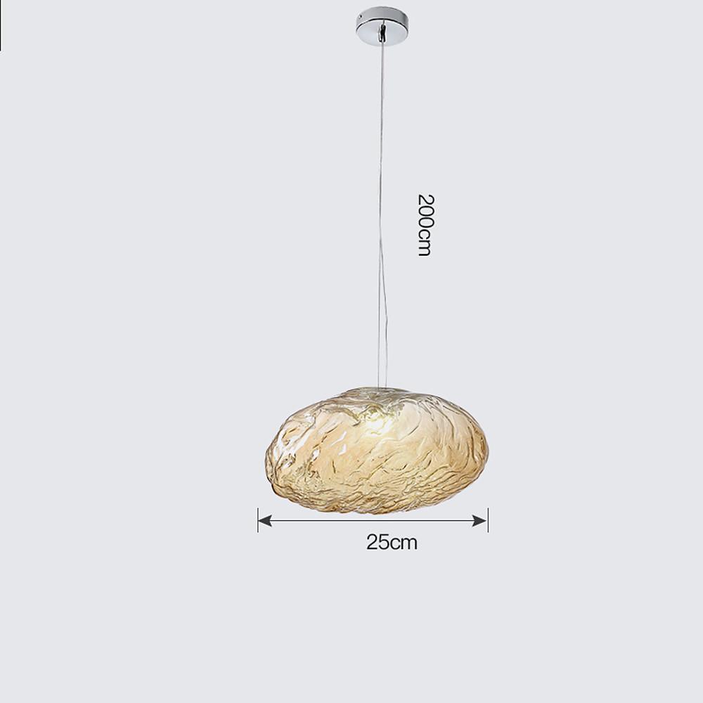 Distressed Metal Globe Mini Pendant — Smoked Glass, 1-Light LED, 10" Diameter, Adjustable to 79"