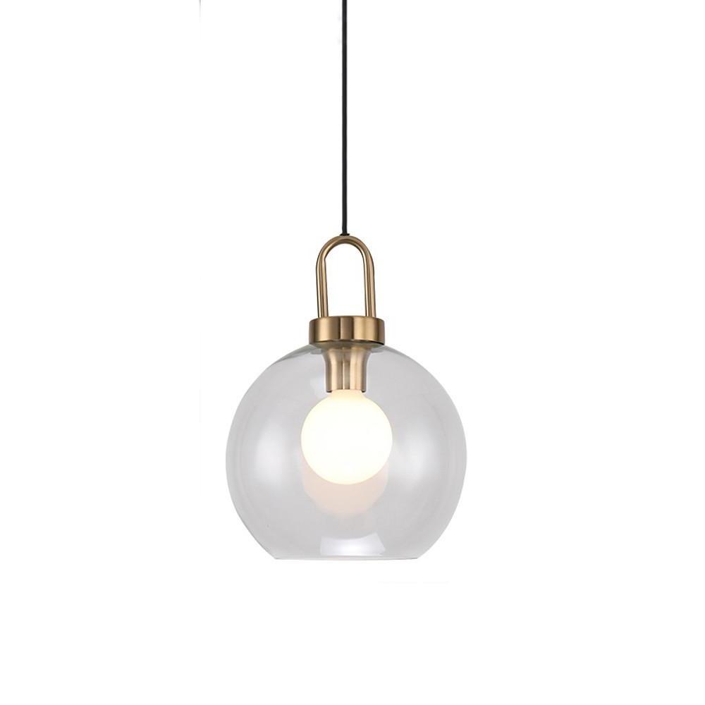 Industrial Semi-Globe Mini Pendant — Electroplated Metal, Frosted or Transparent Glass, E26/E27, 59" Adjustable Cord