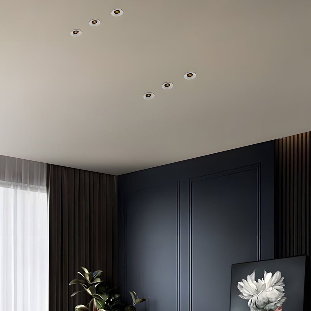 Round White LED Recessed Downlight with Honeycomb Nest Lens - 7W/9W