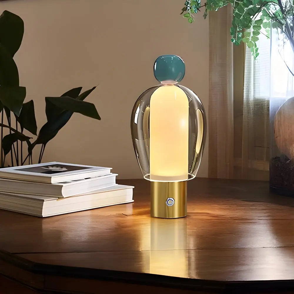 Battery-Operated LED Humanoid Accent Table Lamp Luxe