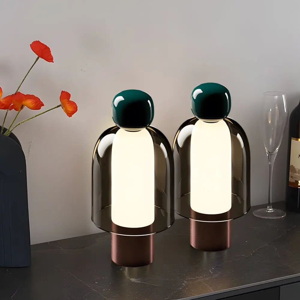 Battery-Operated LED Humanoid Accent Table Lamp Luxe