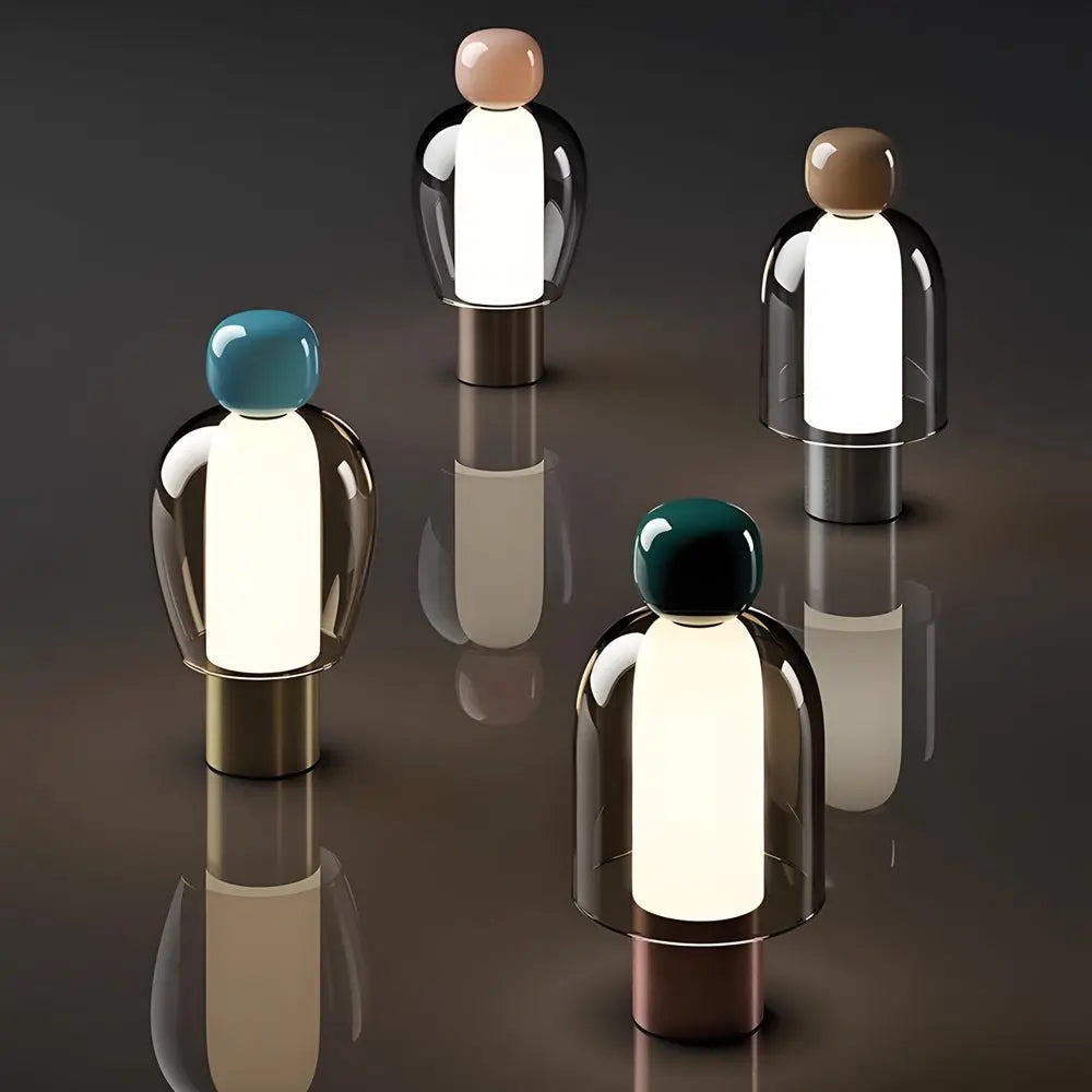 Battery-Operated LED Humanoid Accent Table Lamp Luxe