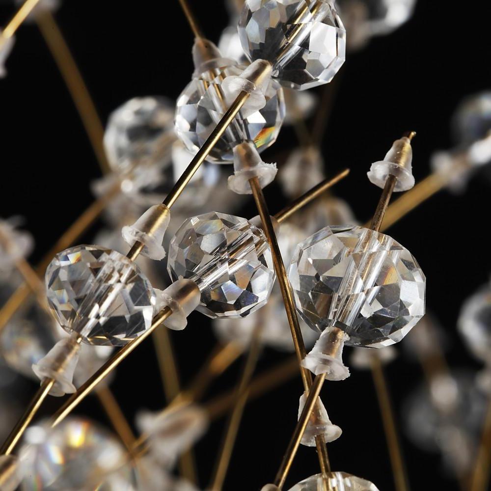 Antique Round Crystal Metal LED Chandeliers for Kitchen Pendant Lighting