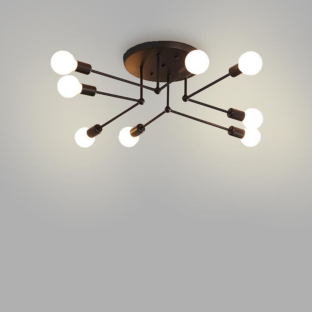 8-Light Modern LED Sputnik Chandelier Ceiling Pendant Light