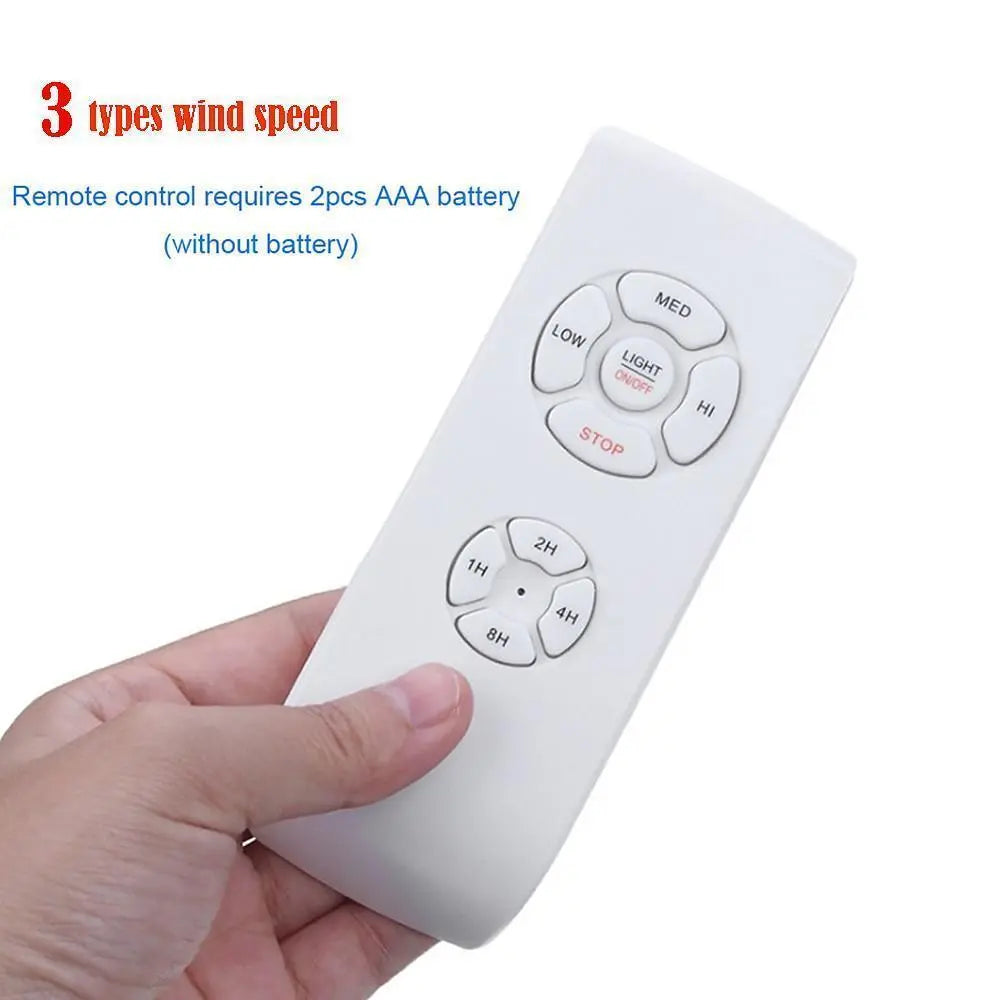 Retractable Ceiling Fan with Light - 3-Blade Farmhouse Design Luxe