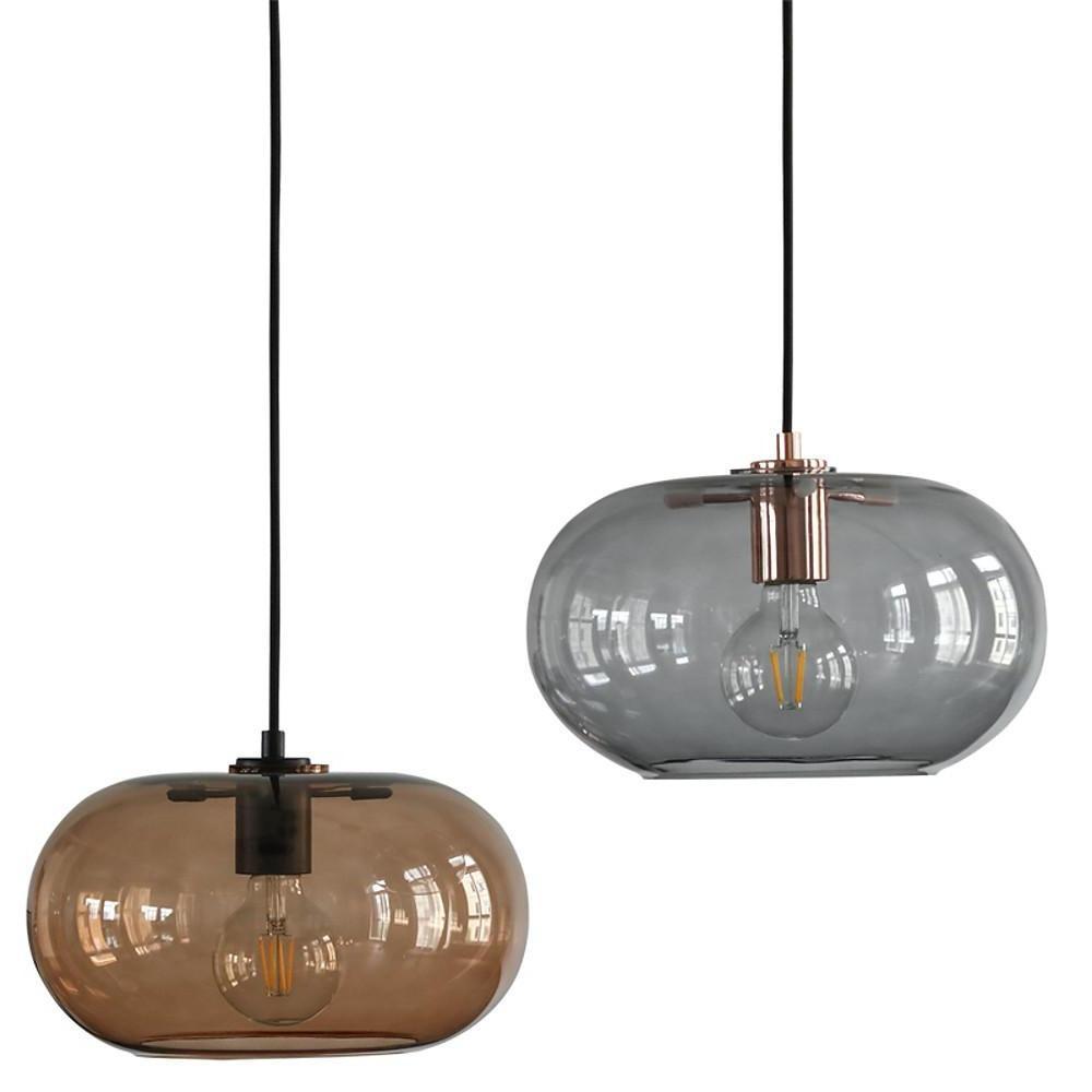Art Deco Electroplated Glass Mini Pendant — E26/E27, 12" Diameter, 39" Adjustable Cord