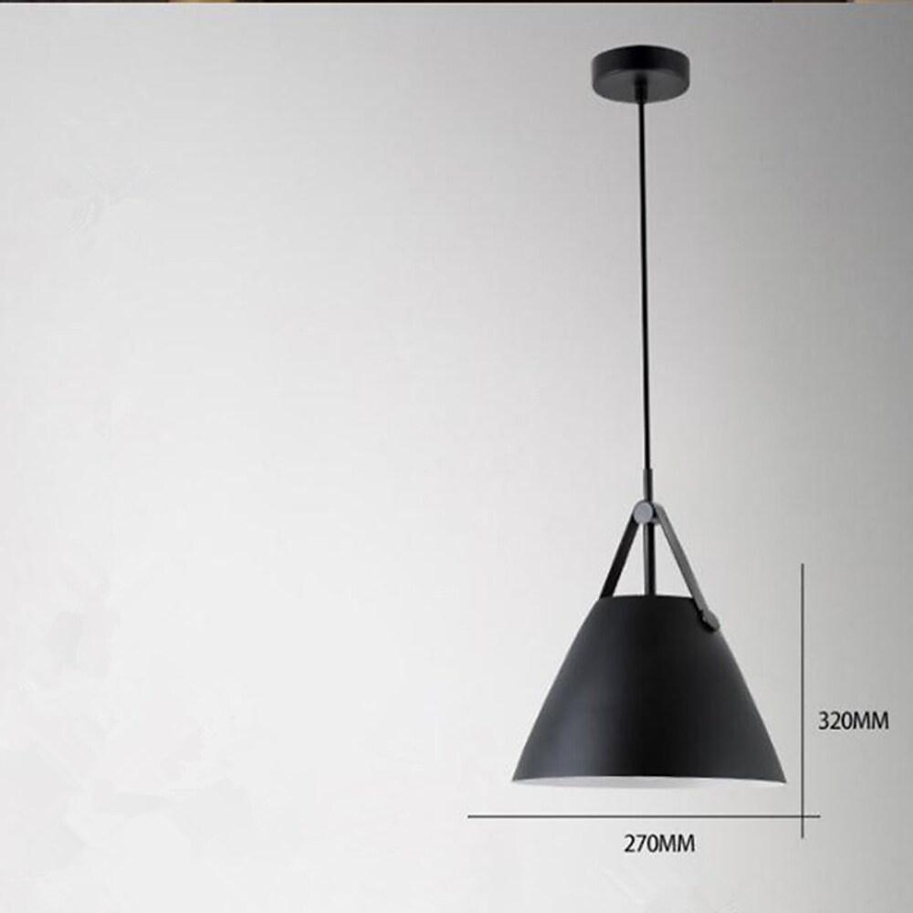 Conical Mini Pendant — Metal, 11" Diameter, E26/E27, 40W Max, 39" Adjustable Cord