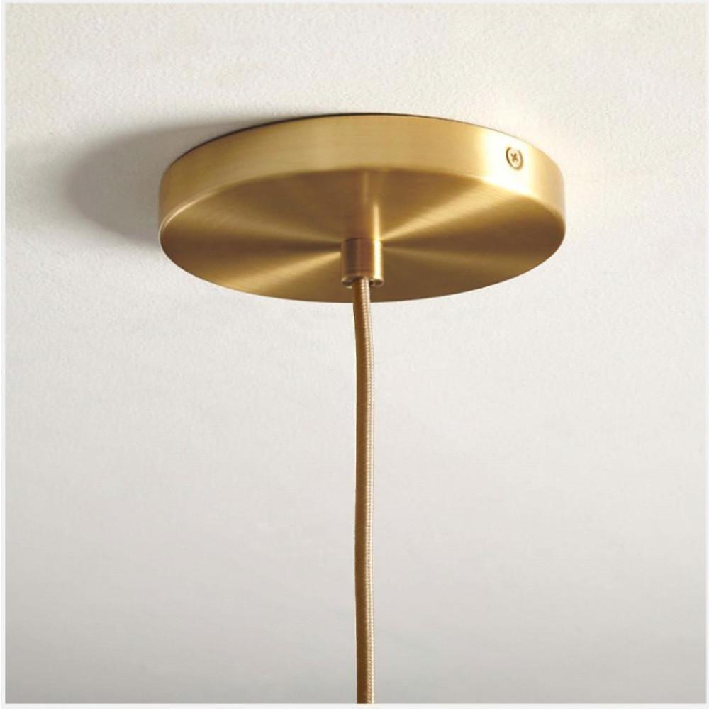 Industrial Globe Mini Pendant — Gradient Glass, Metal, 1-Light E27, 8" Diameter