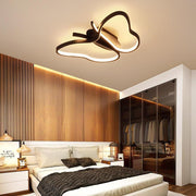 Butterfly LED Flush-Mount Ceiling Light — Metal and PVC, 30W, 3000K / 6000K, 20" × 14"