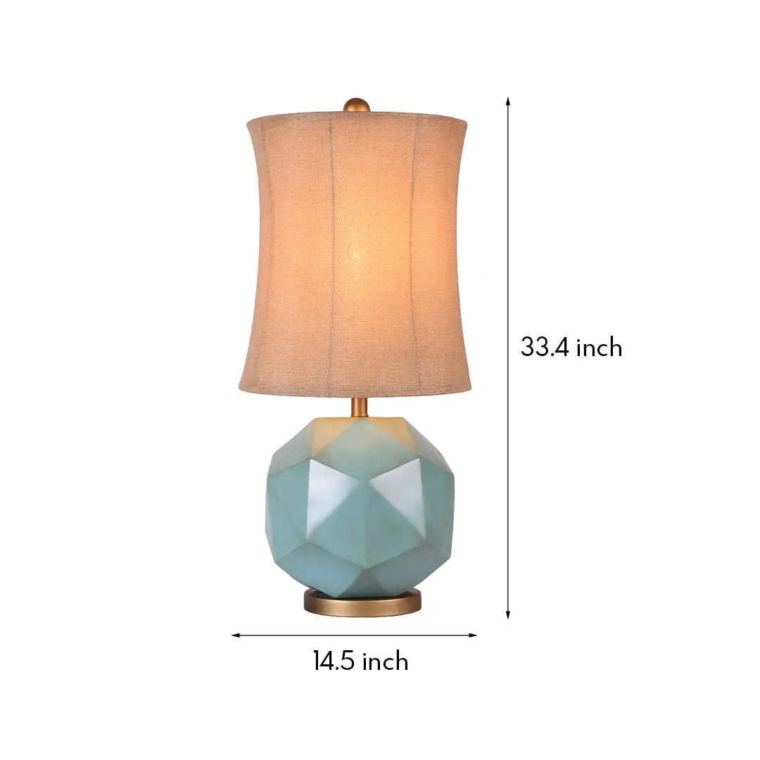 Stylish Modern Industrial Table Lamps - Decorative Fabric Lighting Luxe