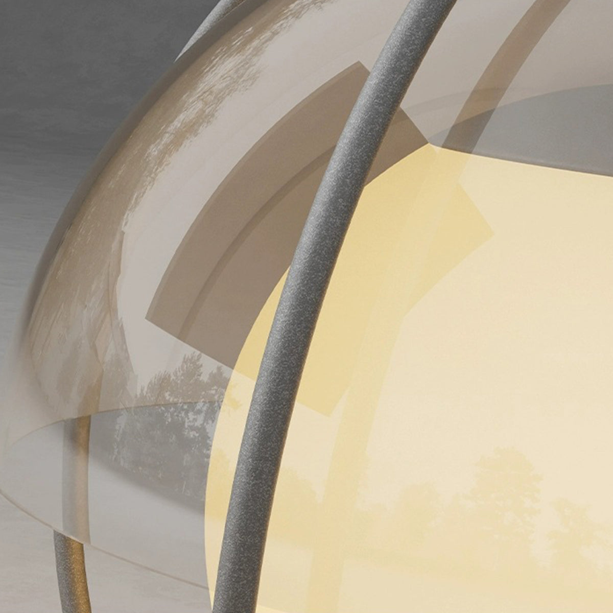 Modern Minimalist Globe Outdoor Pillar Light — Metal & PMMA, LED 3000K, Solar or Hardwired, Weatherproof