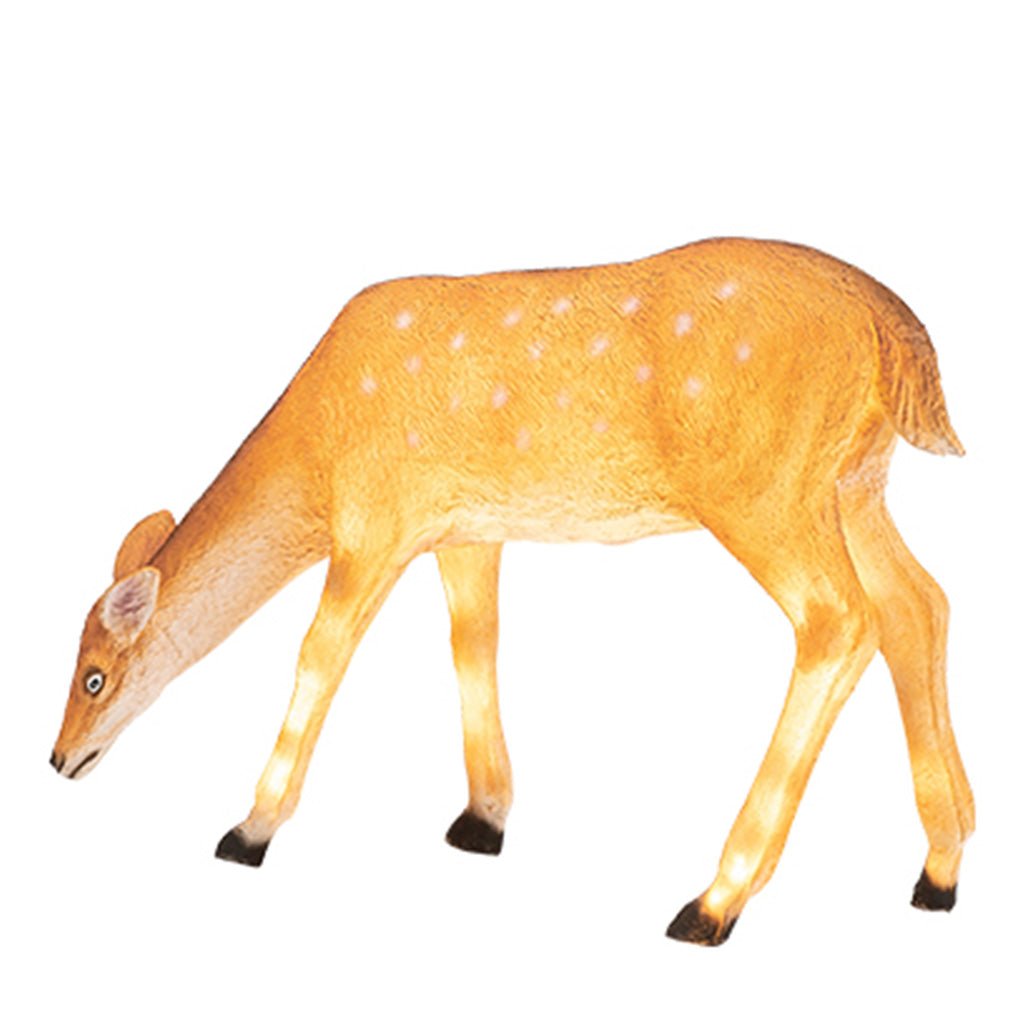 Sika Deer Novelty Outdoor Landscape Light — Resin, LED, 3000K Warm White, IP54, DC12V, 38" H