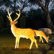 Sika Deer Novelty Outdoor Landscape Light — Resin, LED, 3000K Warm White, IP54, DC12V, 38" H