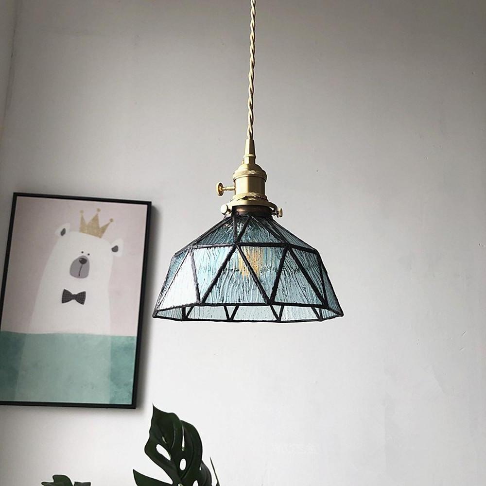 Industrial Lantern Mini Pendant — Glass and Metal, 4W LED 3000K, 39" Adjustable Cord