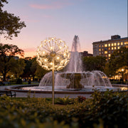 Dandelion Landscape Novelty Light — Stainless Steel, LED, IP65 Weatherproof, 3000K Warm White, 5 Sizes