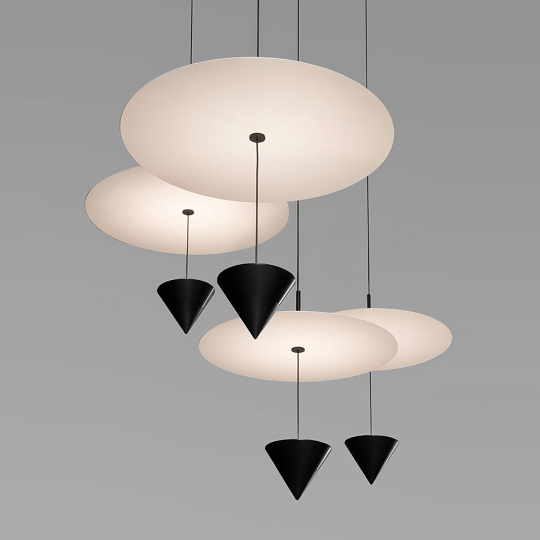 Minimalist Linear Cone Pendant — Aluminum, 1-Light LED, 5W, 30cm & 40cm, 3-Color Temperatures