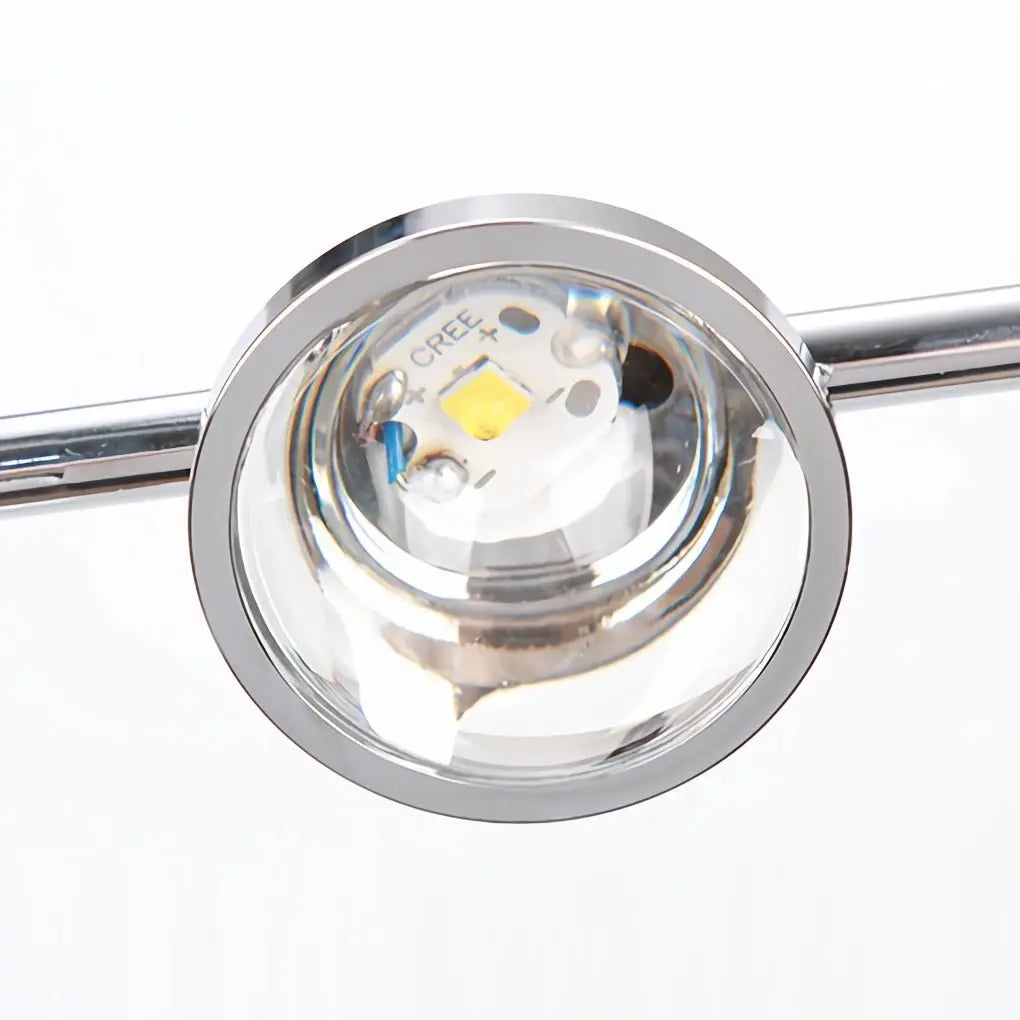 Chrome Floor Lamp with Multi-Angle Task Lighting for Industrial Use Luxe