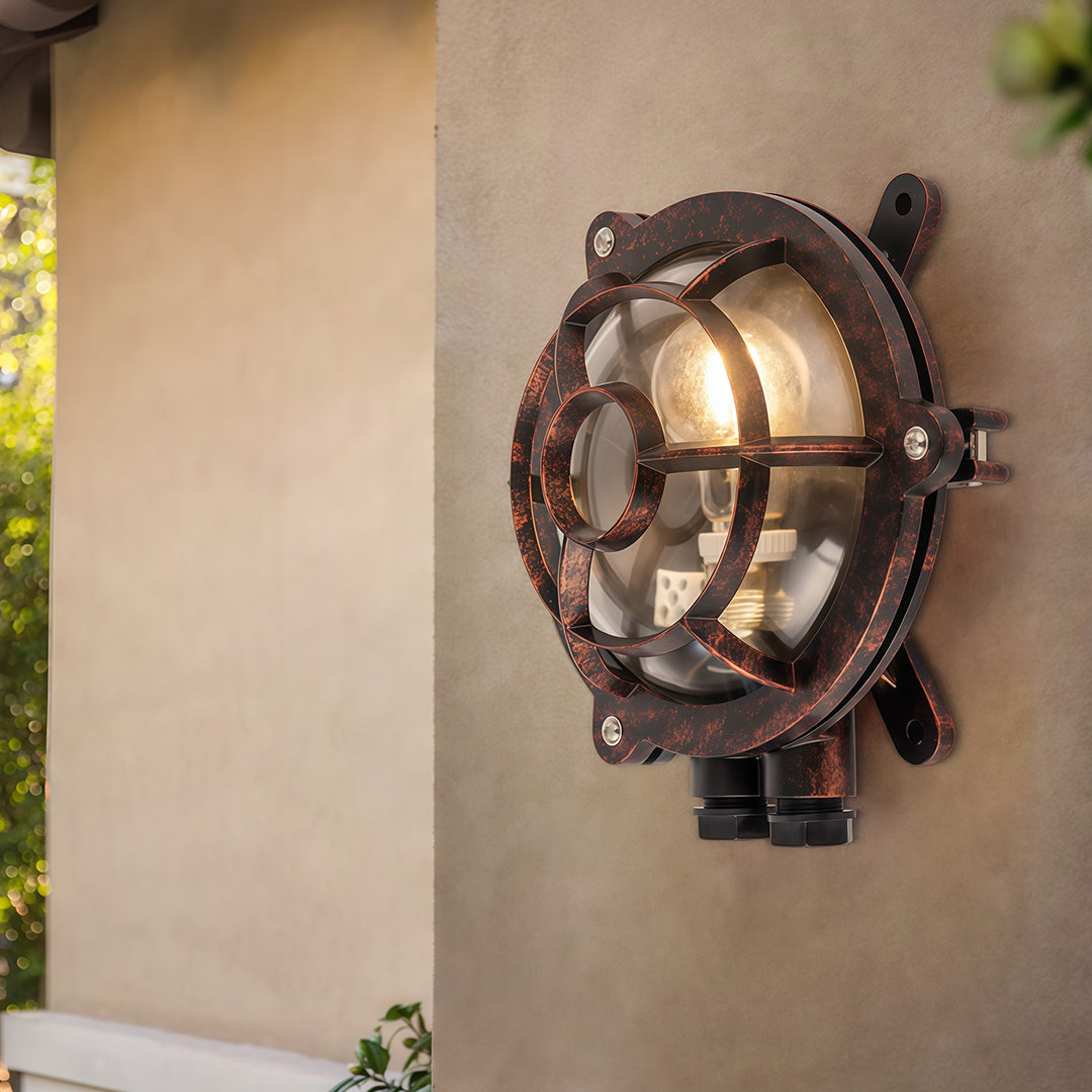 American Retro Style Industrial Outdoor Wall Sconce Lamp