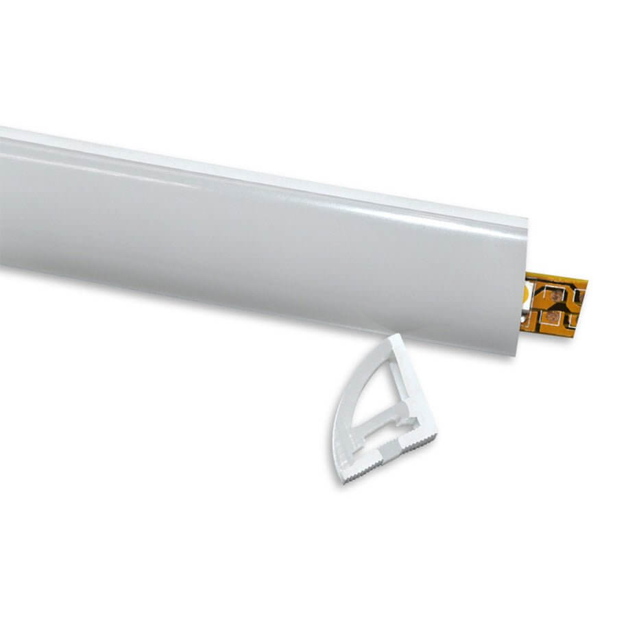 industrial style seamless corner mount led strip light with silicone design