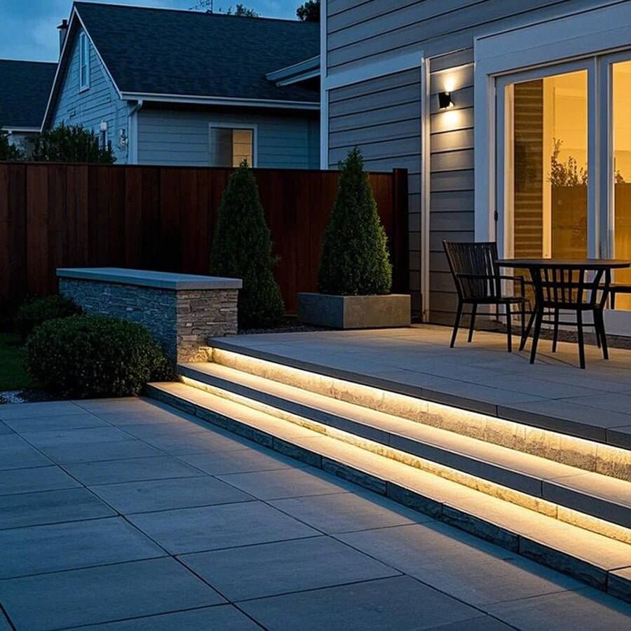 industrial style seamless corner mount led strip light with silicone design