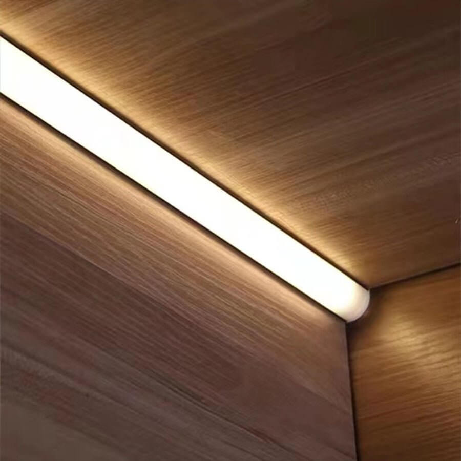 industrial style seamless corner mount led strip light with silicone design