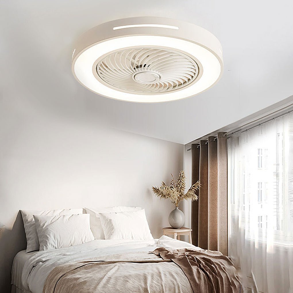 Intelligent Inverter Bladed Ceiling Fan with Remote Control and Wind-Guiding Light Luxe