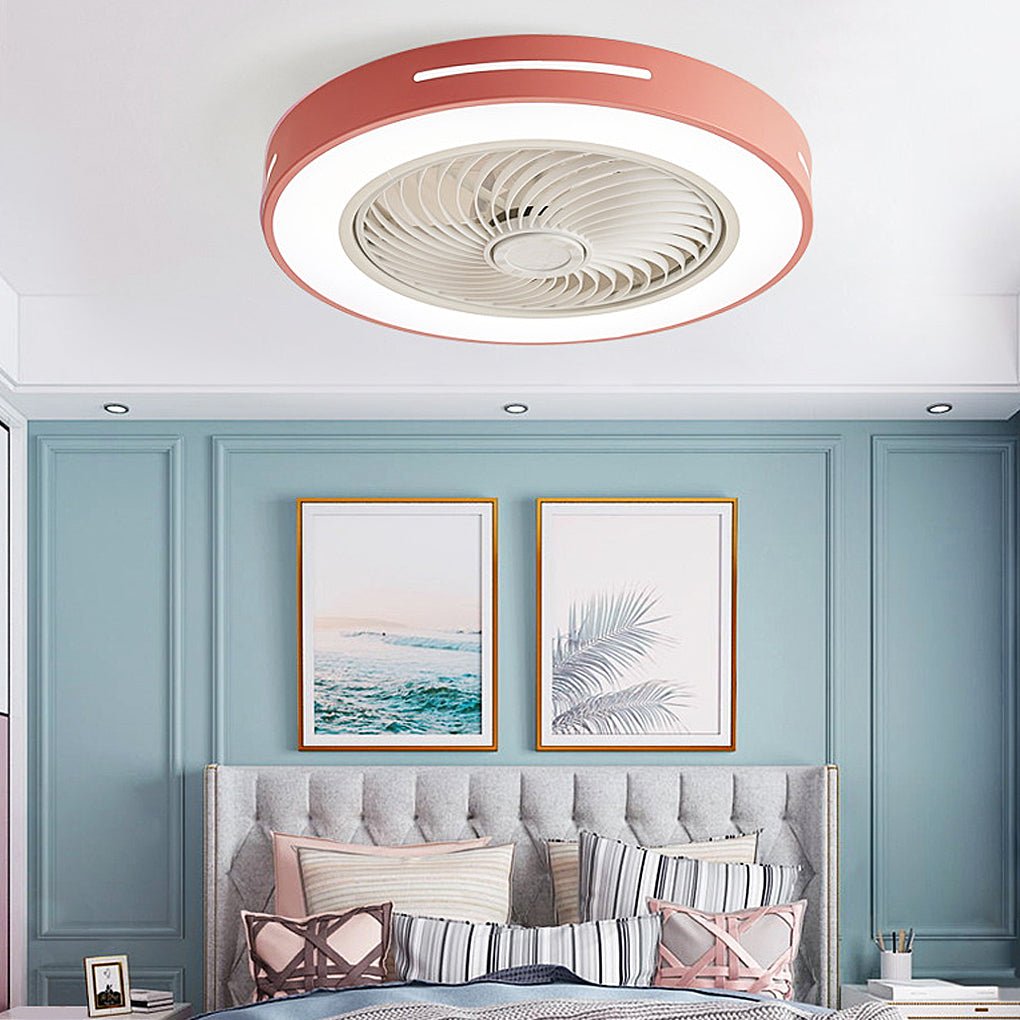 Intelligent Inverter Bladed Ceiling Fan with Remote Control and Wind-Guiding Light Luxe