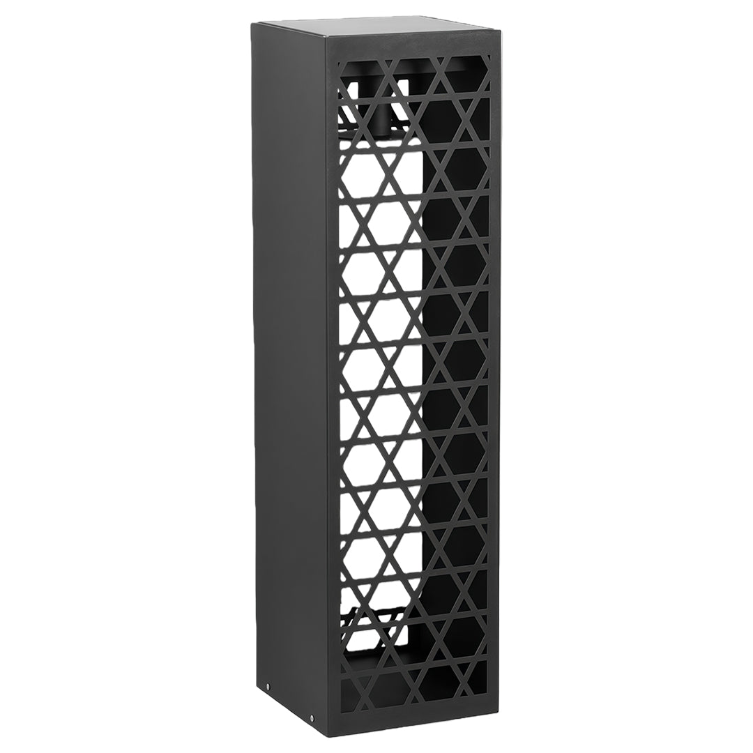 Modern Outdoor Bollard Light — Stainless Steel, Solar / Hardwired, IP65, LED, 3 Sizes