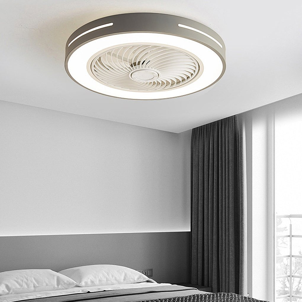 Intelligent Inverter Bladed Ceiling Fan with Remote Control and Wind-Guiding Light Luxe