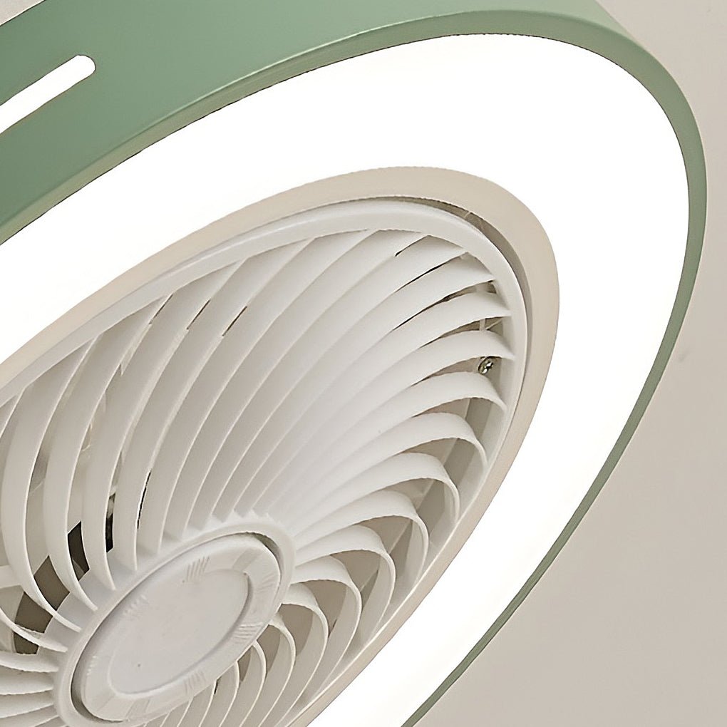 Intelligent Inverter Bladed Ceiling Fan with Remote Control and Wind-Guiding Light Luxe