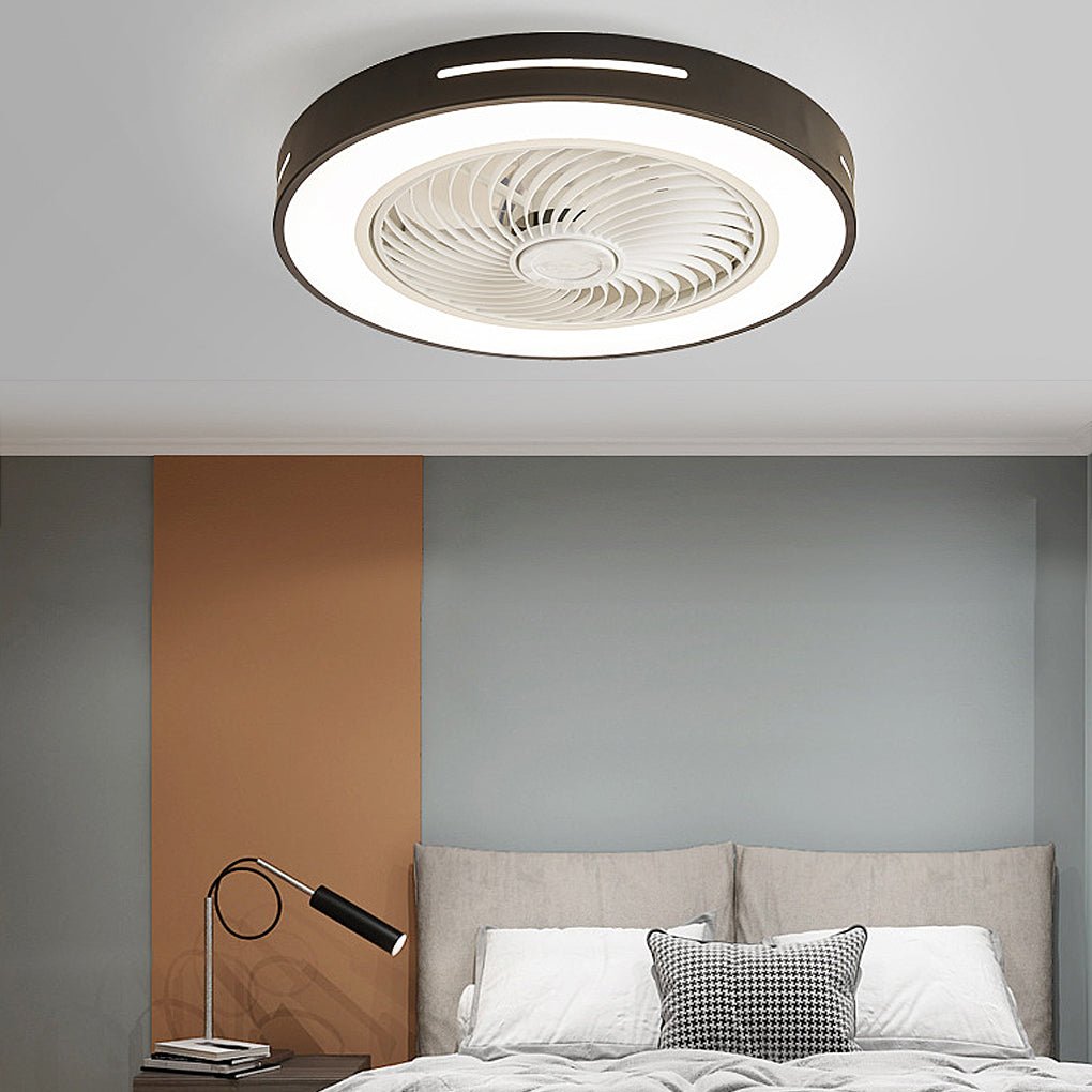 Intelligent Inverter Bladed Ceiling Fan with Remote Control and Wind-Guiding Light Luxe