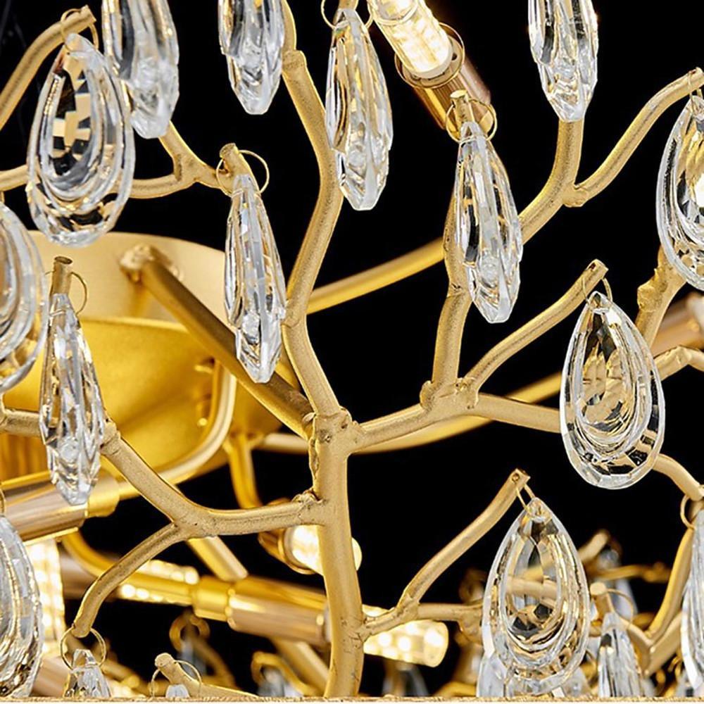 Firefly Sputnik Flush-Mount Chandelier — Aluminum, LED, Three-Step Dimming, 3000K/4500K/6000K, 24" or 31"