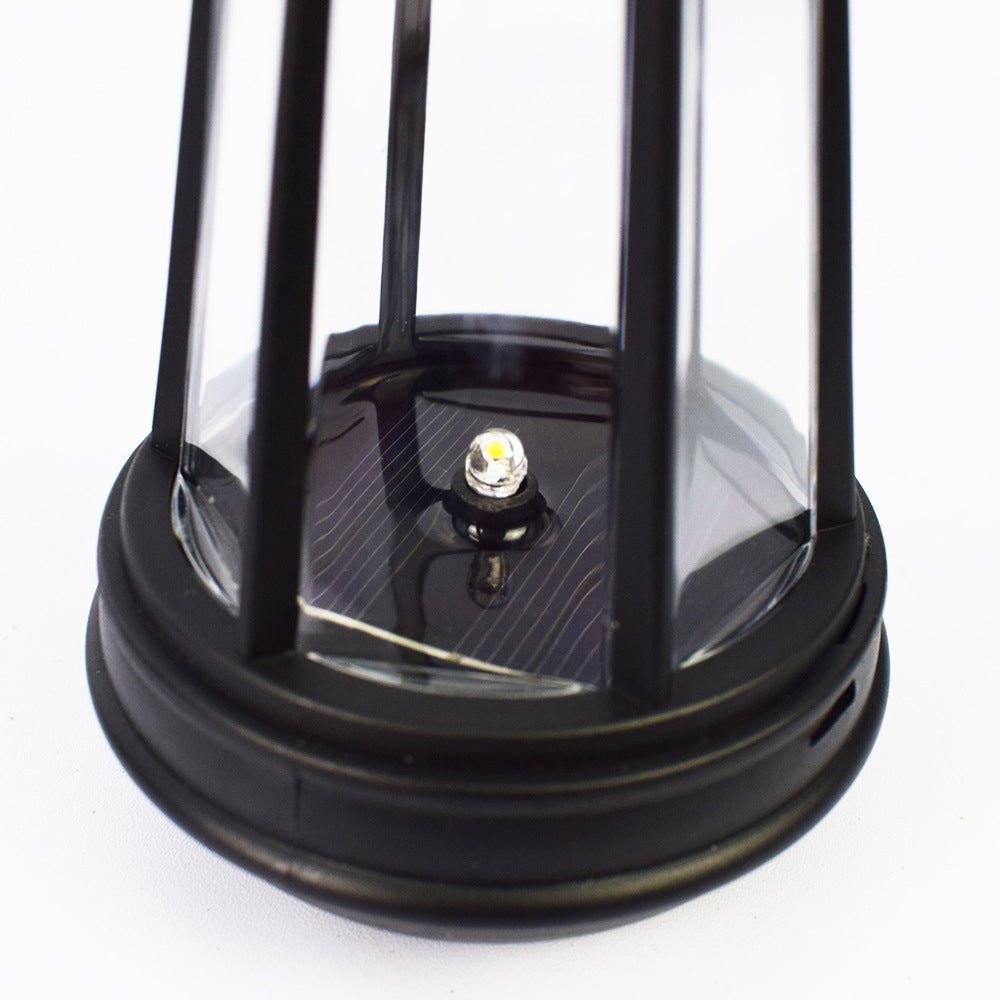 Cat Silhouette Hanging Solar Garden Light — Black Iron, LED Warm White, IP55 Weatherproof